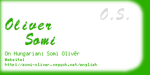 oliver somi business card