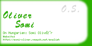 oliver somi business card